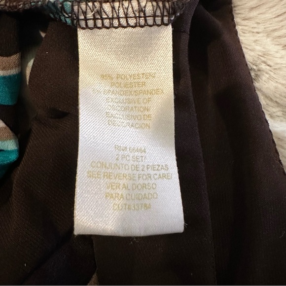 Studio Multicolored Geometric Sleeveless Blouse Sz 10 - Picture 5 of 8